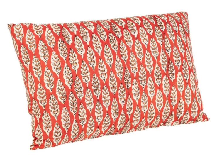 Cuscini>Bizzotto CUSCINO LORIENT ROSSO C-FOGLIA 40X60