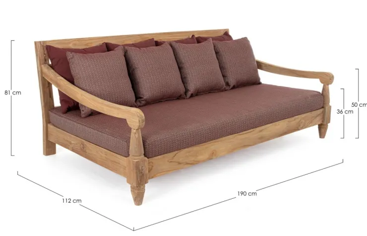 Daybed>Bizzotto DAYBED C-C BALI WINE - FSC