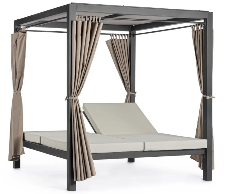 Daybed>Bizzotto DAYBED IN ALLUMINIO ANTRACITE - DREAM