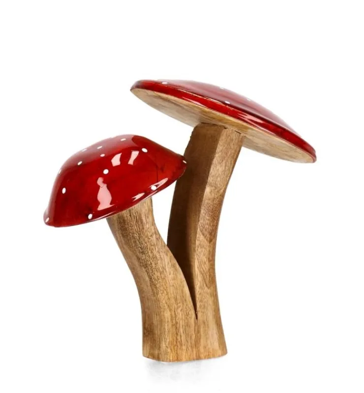Oggettistica>Bizzotto DECOR FUNGO 2F JASPER STAND ROSSO-NAT