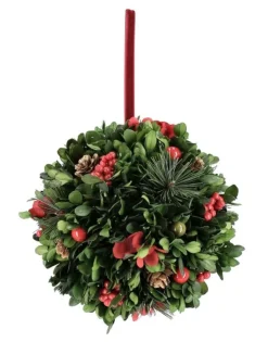 Oggettistica>Bizzotto DECOR SFERICA ANTEA VERDE C-BACCHE D17