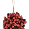 Oggettistica>Bizzotto DECOR SFERICA ELINOR BACCA ROSSO D125