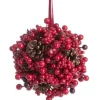 Oggettistica>Bizzotto DECOR SFERICA JODENE C-BACCA ROSSO D16