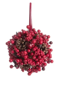 Oggettistica>Bizzotto DECOR SFERICA JODENE C-BACCA ROSSO D16