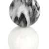 Oggettistica>Bizzotto DECORAZ KANDY SFERE MARMO GRIG BIANC H18