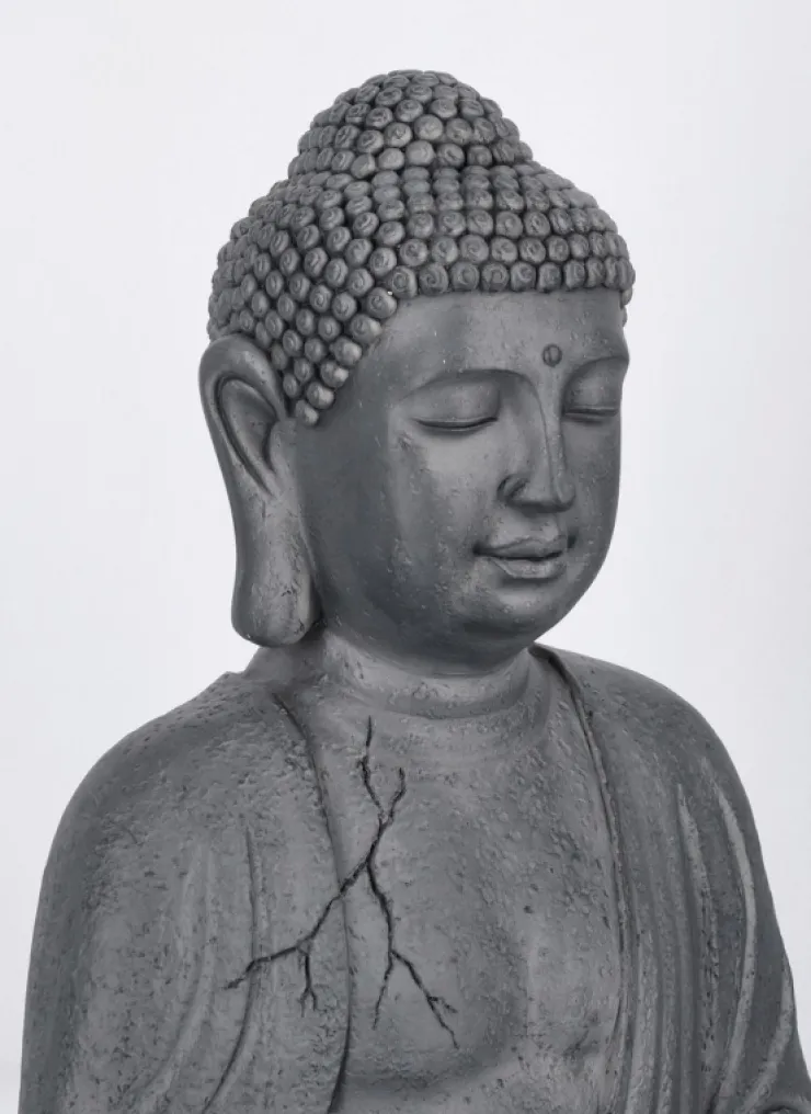 Oggettistica>Bizzotto DECORAZ PATTAYA BUDDHA SEDUTO ANTRAC H71