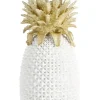 Oggettistica>Bizzotto DECORAZIONE ANANAS SURABAYA BIANCO H49,5
