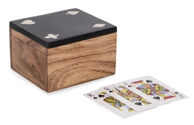 Oggettistica>Bizzotto DECORAZIONE CARTE FORTUNE NERO 11,8X10,4