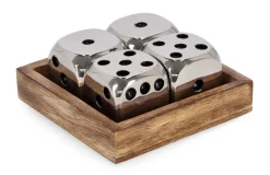 Oggettistica>Bizzotto DECORAZIONE DADI FORTUNE ARG 10,5X10,5