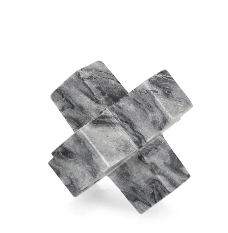 Oggettistica>Bizzotto DECORAZIONE KANDY CROCE MARMO GRIGIO