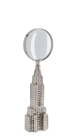 Oggettistica>Bizzotto DECORAZIONE LENTE ADVENTURE ARGENTO H24