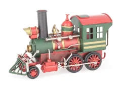 Oggettistica>Bizzotto DECORAZIONE MOTOR LOCOMOTIVA ROSSO-VERDE