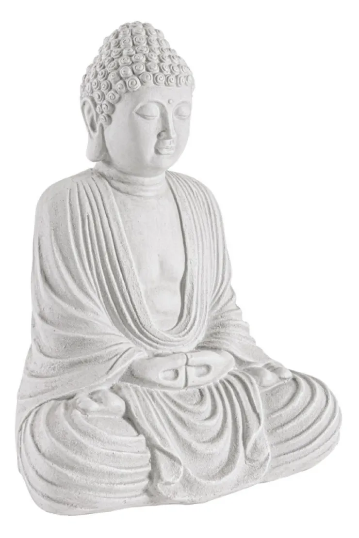 Oggettistica>Bizzotto DECORAZIONE PATTAYA BUDDHA SEDUTO BIANCO