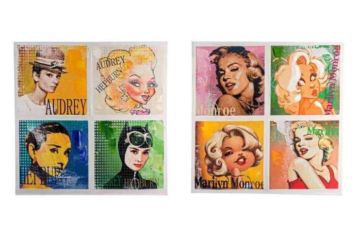 Quadri E Stampe>Bizzotto DIPINTO OLIO CROWN P453-1-2 ASS2 60X60