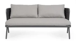 Divani>Bizzotto DIVANO 2 POSTI ANTRACITE QS22/GRAPHITE - HARLOW