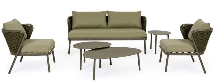 Divani>Bizzotto DIVANO 2 POSTI OLIV QS24 - HARLOW