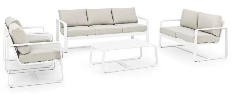 Divani>Bizzotto DIVANO IN ALLUMINIO BIANCO YK11 - MERRIGAN