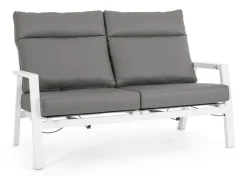 Divani>Bizzotto DIVANO IN ALLUMINIO BIANCO JX11 - KLEDI
