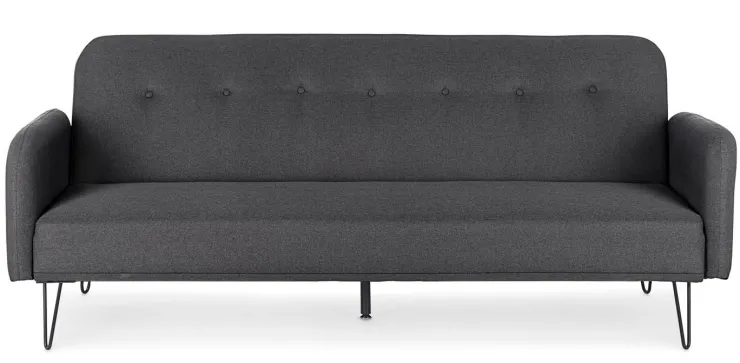 Divani Letto>Bizzotto DIVANO LETTO IN TESSUTO NERO - BRIDJET