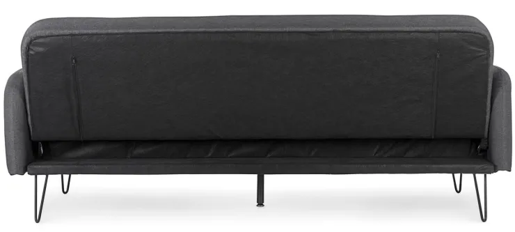 Divani Letto>Bizzotto DIVANO LETTO IN TESSUTO NERO - BRIDJET