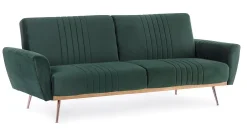 Divani Letto>Bizzotto DIVANO LETTO IN VELLUTO VERDE SCURO - JOHNNY