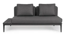 Divani>Bizzotto DIVANO LOUNGE IN ALLUMINIO ANTRACITE WG21 - MATRIX
