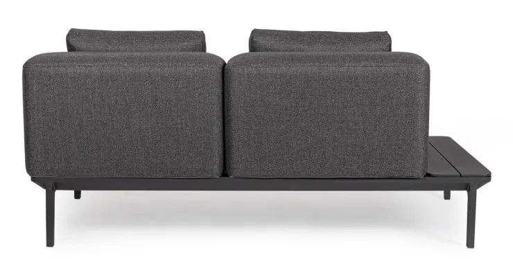 Divani>Bizzotto DIVANO LOUNGE IN ALLUMINIO ANTRACITE WG21 - MATRIX