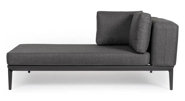Divani>Bizzotto DIVANO LOUNGE IN ALLUMINIO ANTRACITE WG21 - MATRIX