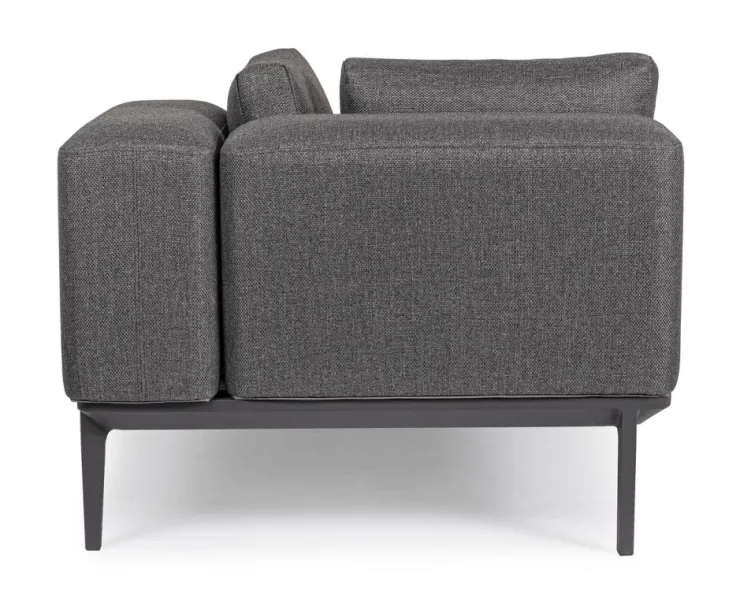 Divani>Bizzotto DIVANO LOUNGE IN ALLUMINIO ANTRACITE WG21 - MATRIX