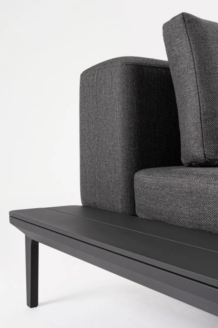 Divani>Bizzotto DIVANO LOUNGE IN ALLUMINIO ANTRACITE WG21 - MATRIX