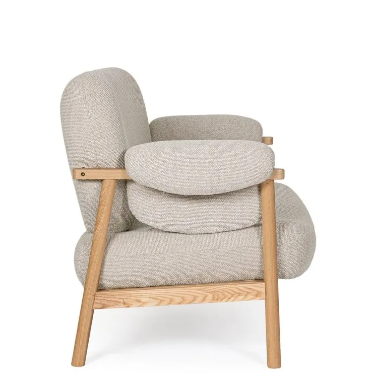 Poltrone E Chaise Longue>Bizzotto DIVANO 2P CALISTA NATURALE
