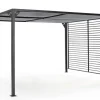 Pergole E Gazebo>Bizzotto GAZEBO IN ALLUMINIO 3X3.6 ANTRACITE LH32 - NOAH