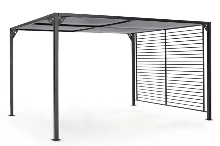 Pergole E Gazebo>Bizzotto GAZEBO IN ALLUMINIO 3X3.6 ANTRACITE LH32 - NOAH