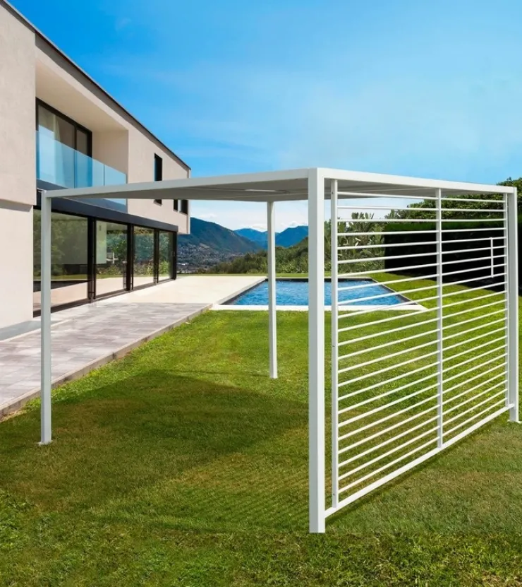 Pergole E Gazebo>Bizzotto GAZEBO IN ALLUMINIO 3X3.6 BIANCO LH30 - NOAH
