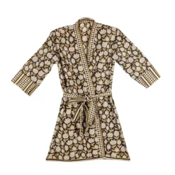 Accessori In Tessuto>Bizzotto KIMONO CALAIS NERO C-TULIPANO-ROMBO