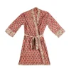 Accessori In Tessuto>Bizzotto KIMONO LORIENT ROSSO C-FOGLIA-FIORE PICC