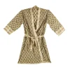 Accessori In Tessuto>Bizzotto KIMONO REIMS AVORIO C-FOGLIA-FIORE