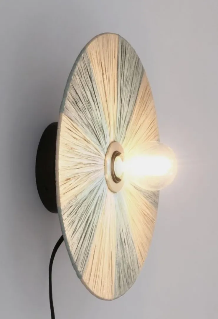 Lampade Da Parete>Bizzotto LAMPADA APPLIQUE KANDA NATURAL AZZUR D33