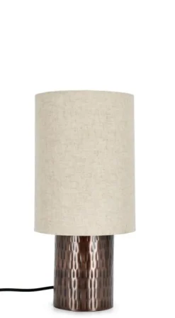 Lampade Da Tavolo>Bizzotto LAMPADA TAV. BIHAR MARRONE H41