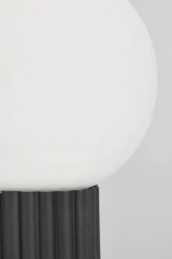Lampade Da Tavolo>Bizzotto LAMPADA TAV. DELPHINE TONDO NERO H30