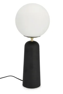Lampade Da Tavolo>Bizzotto LAMPADA TAV. DELPHINE TONDO NERO H51