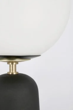 Lampade Da Tavolo>Bizzotto LAMPADA TAV. DELPHINE TONDO NERO H51