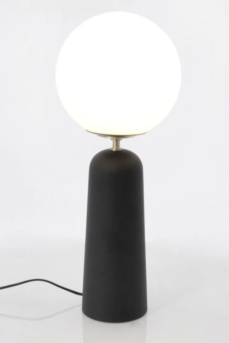 Lampade Da Tavolo>Bizzotto LAMPADA TAV. DELPHINE TONDO NERO H51
