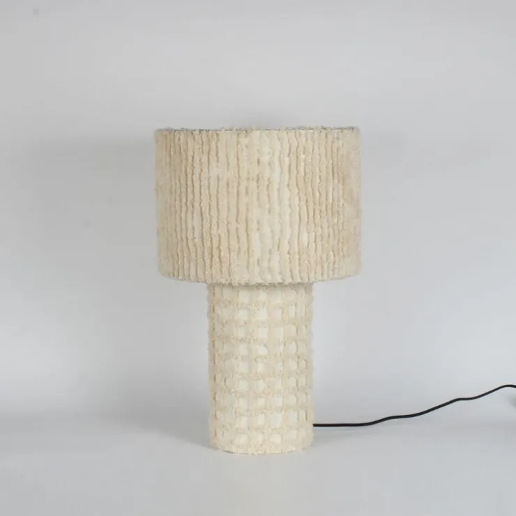 Lampade Da Tavolo>Bizzotto LAMPADA TAV. DEVANG CHECK BEIGE H57