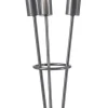 Lampade Da Tavolo>Bizzotto LAMPADA TAV. FIACCOLA 3LUCI ARGENTO H45