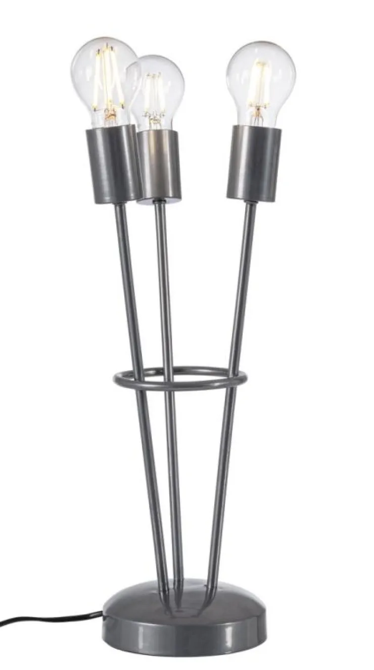 Lampade Da Tavolo>Bizzotto LAMPADA TAV. FIACCOLA 3LUCI ARGENTO H45