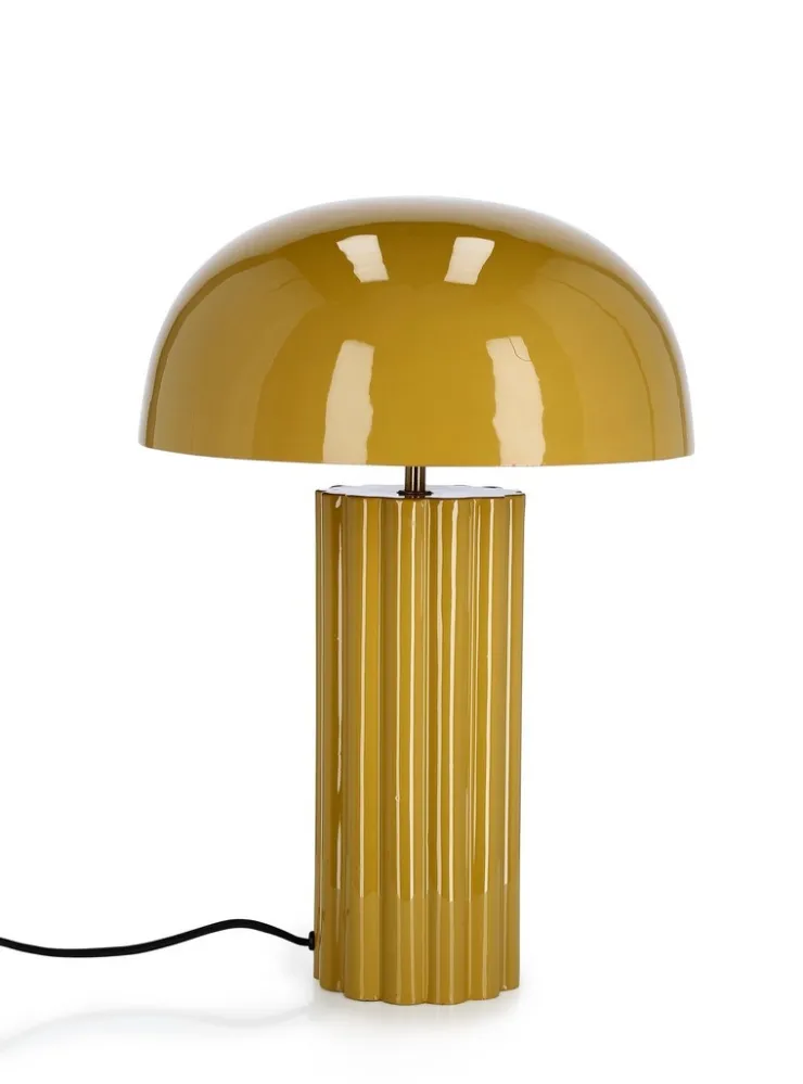 Lampade Da Tavolo>Bizzotto LAMPADA TAV. KAIKU GIALLO H54
