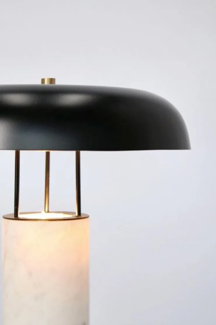 Lampade Da Tavolo>Bizzotto LAMPADA TAV. KAITHAL MARMORIZZ BIANC H33