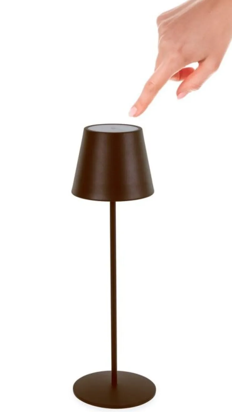 Illuminazione>Bizzotto LAMPADA TAV. LED ETNA MARRONE H38