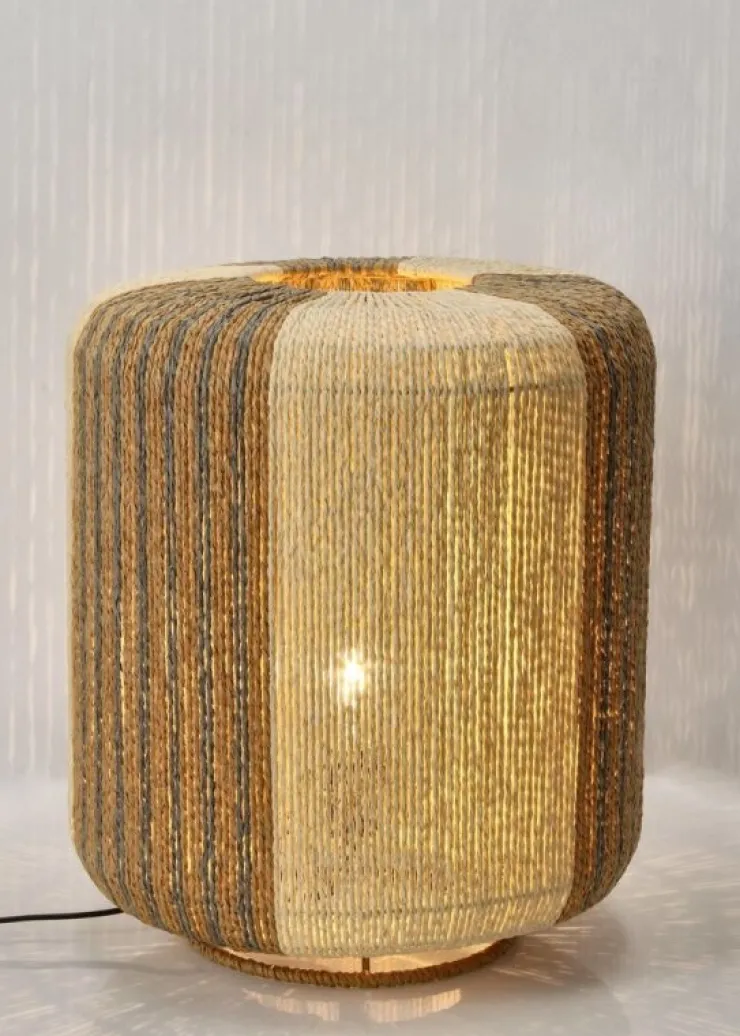 Lampade Da Tavolo>Bizzotto LAMPADA TAV. MALI BEIGE GRIGIO MARR D34